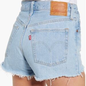 Levi's Women's 501 Light Blue Denim Shorts
